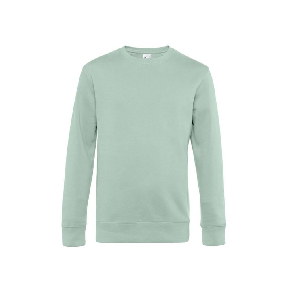 B&C Mens King Crew Neck Sweater / Aqua Green